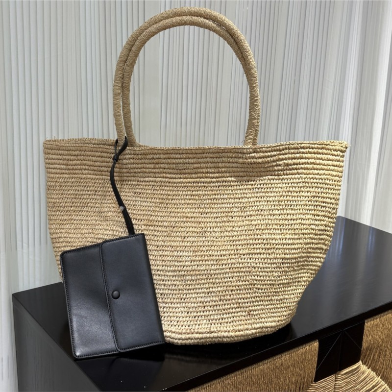 Women'S Raffia Bags - Handmade Natural Raffia Tote Bag with