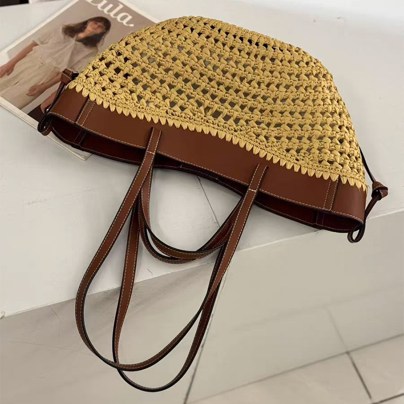 Luxury Raffia Straw Tote Bag,F - огляд і ціна Women Bags On Sale