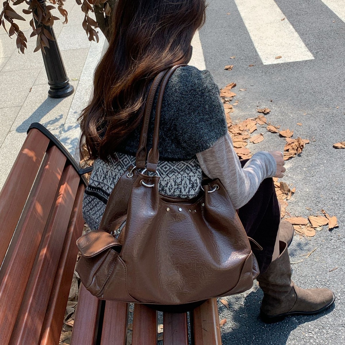 Casual Rivet Women Handbags Bi - огляд і ціна Women Hand Bags For Office