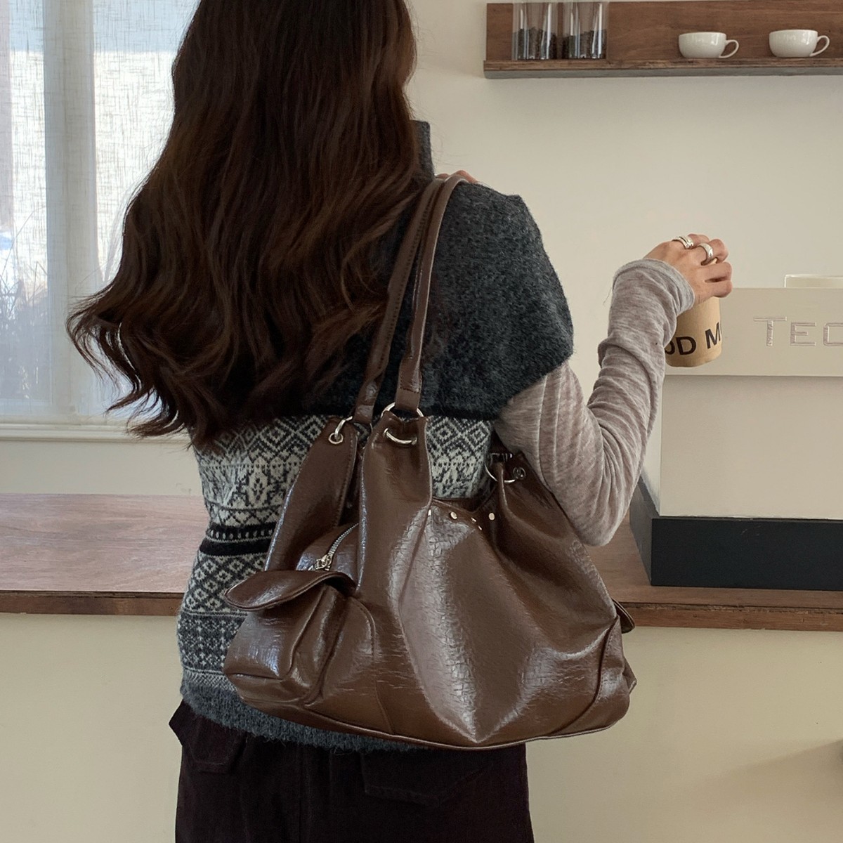 Casual Rivet Women Handbags Bi - огляд і ціна Women Hand Bags For Office