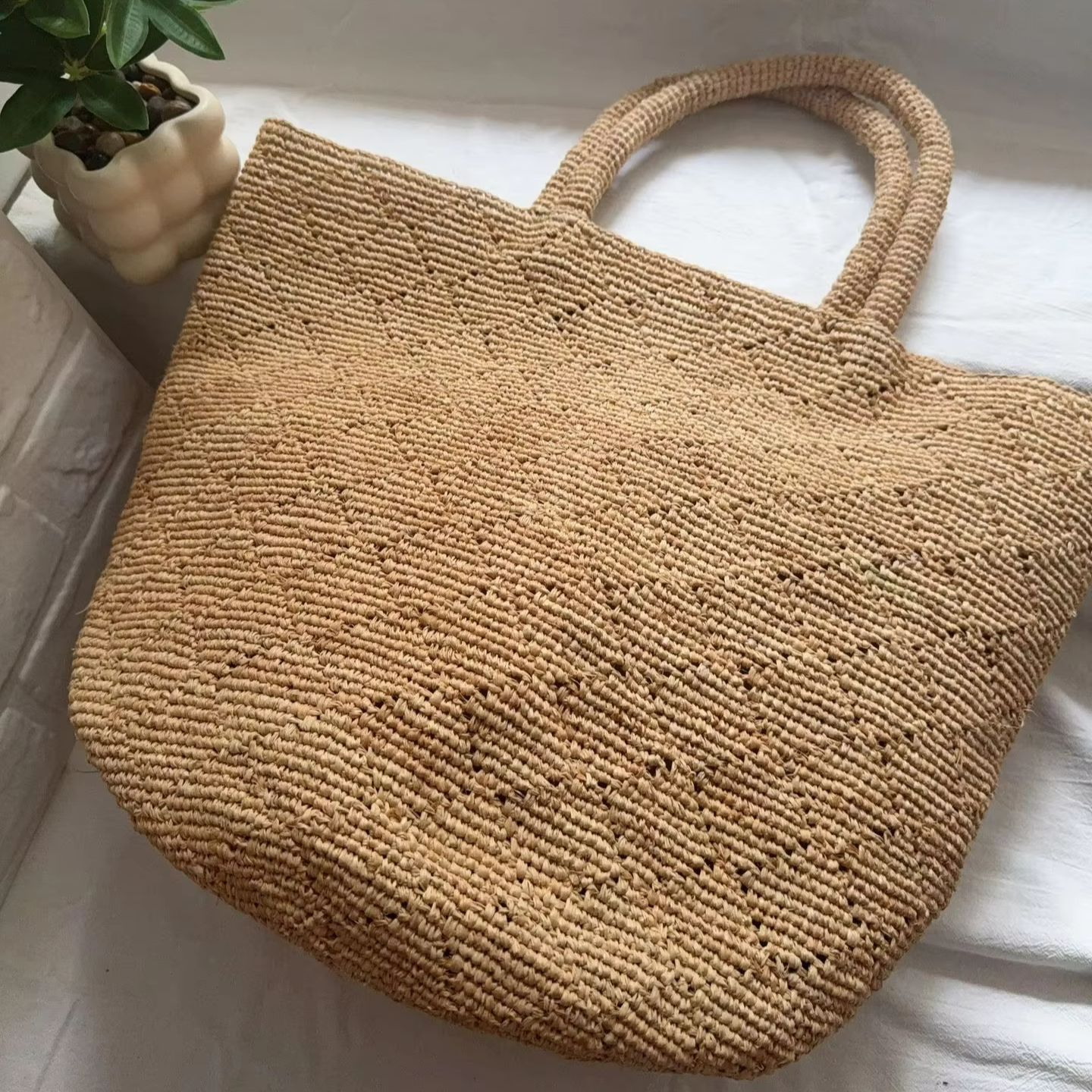 Fashion Style Ins Crochet Hand - огляд і ціна Women'S Raffia Bags