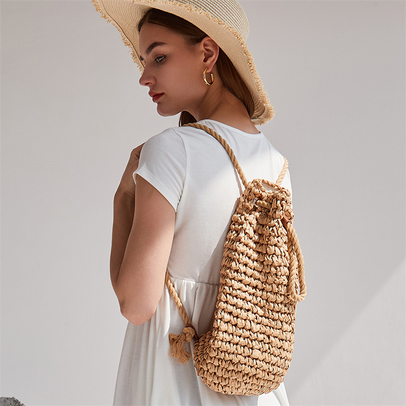 2023 Summer Casual Straw Backp - огляд і ціна Women'S Raffia Bags