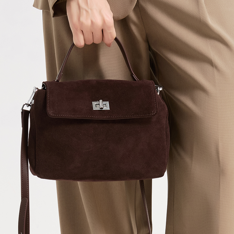 Natural Suede Women's Handbag  - огляд і ціна Women Bags On Sale