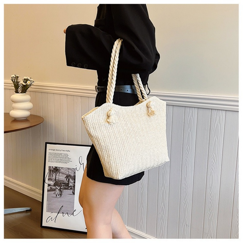 New Summer Beach Tote Bag Larg - огляд і ціна Women'S Raffia Bags