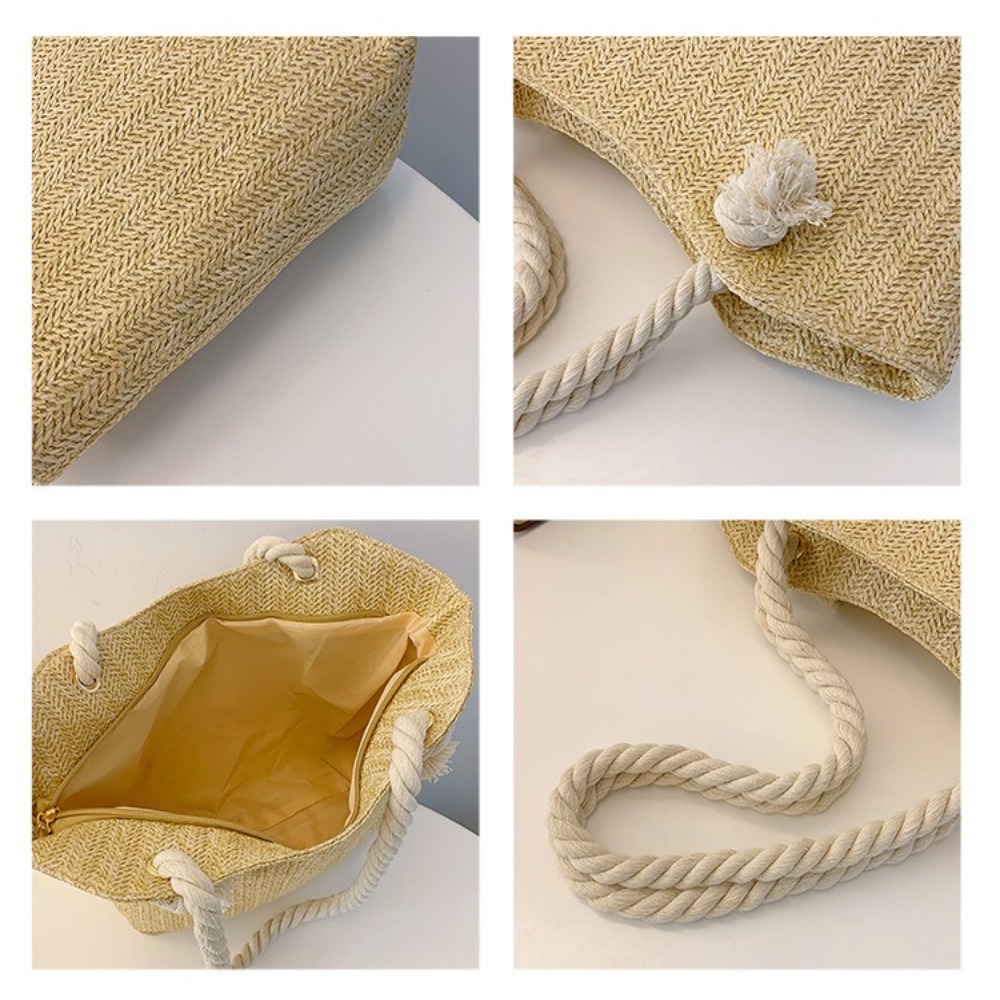 New Summer Beach Tote Bag Larg - огляд і ціна Women'S Raffia Bags