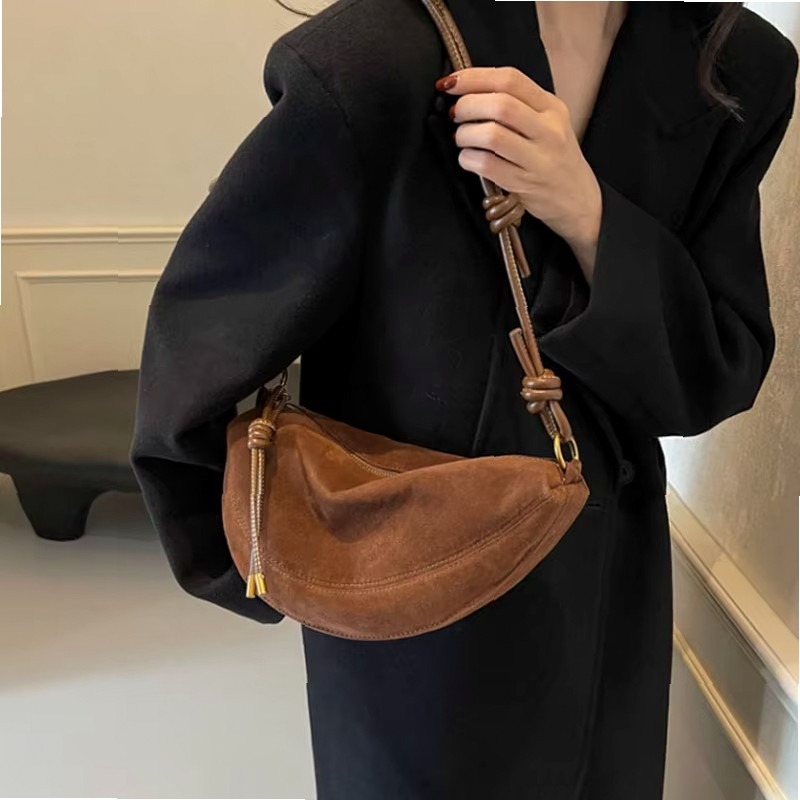 Faux Suede Dumpling Shoulder B - огляд і ціна Women Bags On Sale