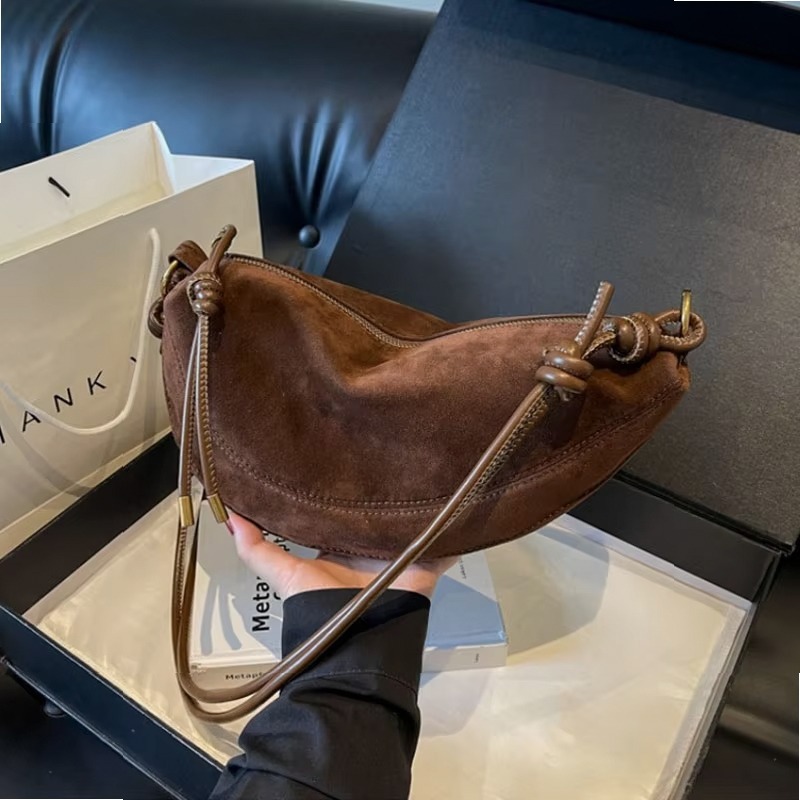 Faux Suede Dumpling Shoulder B - огляд і ціна Women Bags On Sale