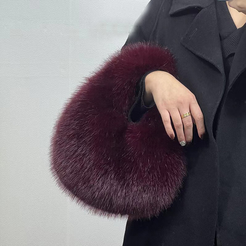 Fashion Soft Plush Half Moon B - огляд і ціна Women Bags On Sale