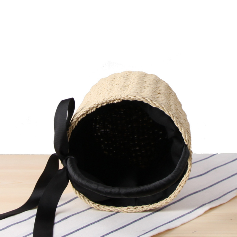 Hand-made Bucket Straw Bag Top - огляд і ціна Women'S Raffia Bags