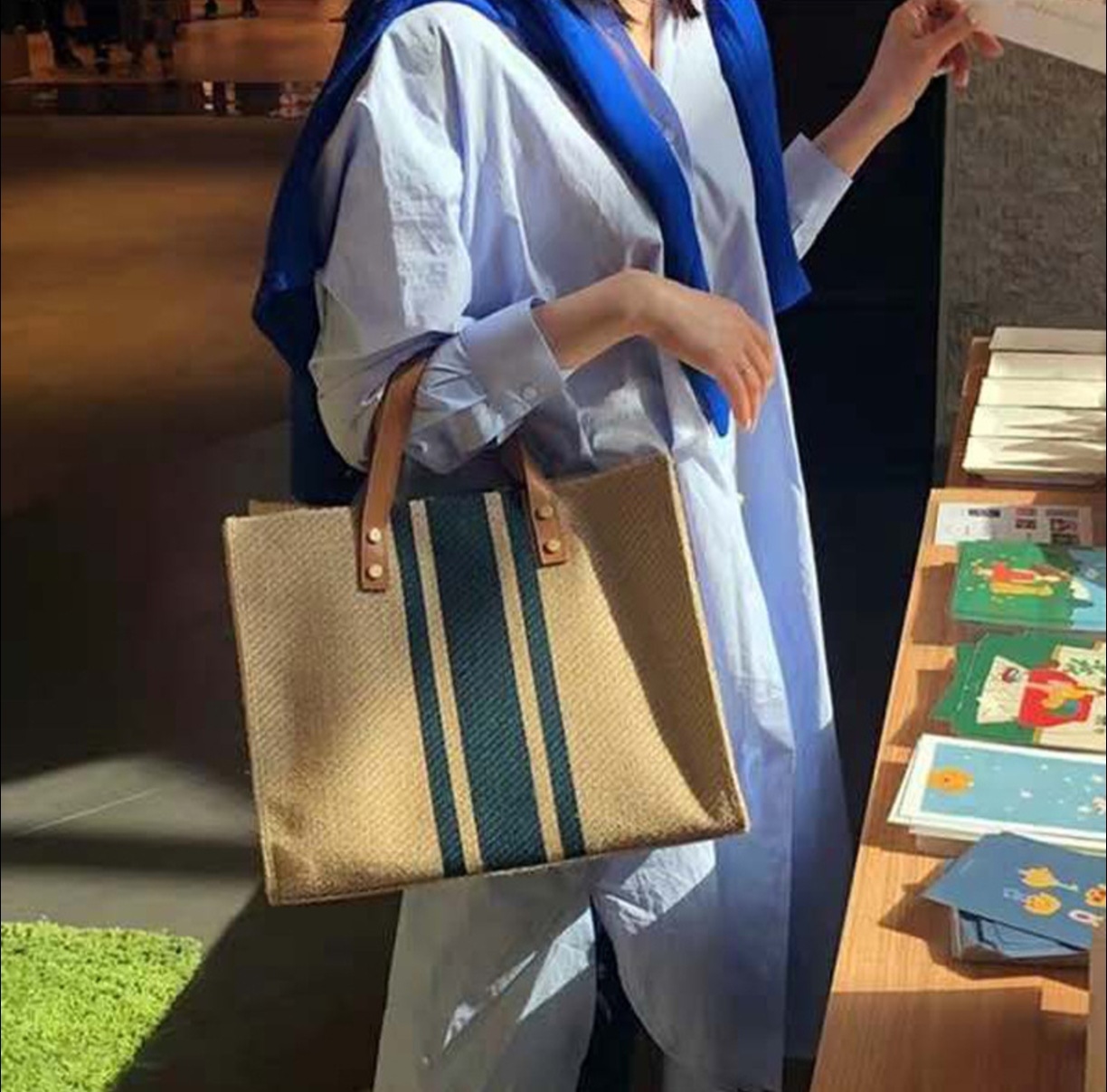2026 New Striped Canvas Tote B - огляд і ціна Women Hand Bags For Office