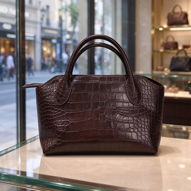 Luxury Women Croc Pattern Top  - огляд і ціна Women Hand Bags For Office