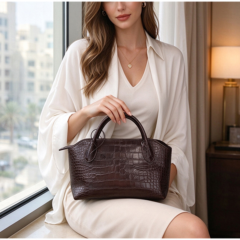 Luxury Women Croc Pattern Top  - огляд і ціна Women Hand Bags For Office