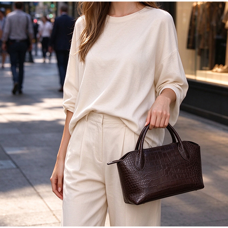 Luxury Women Croc Pattern Top  - огляд і ціна Women Hand Bags For Office