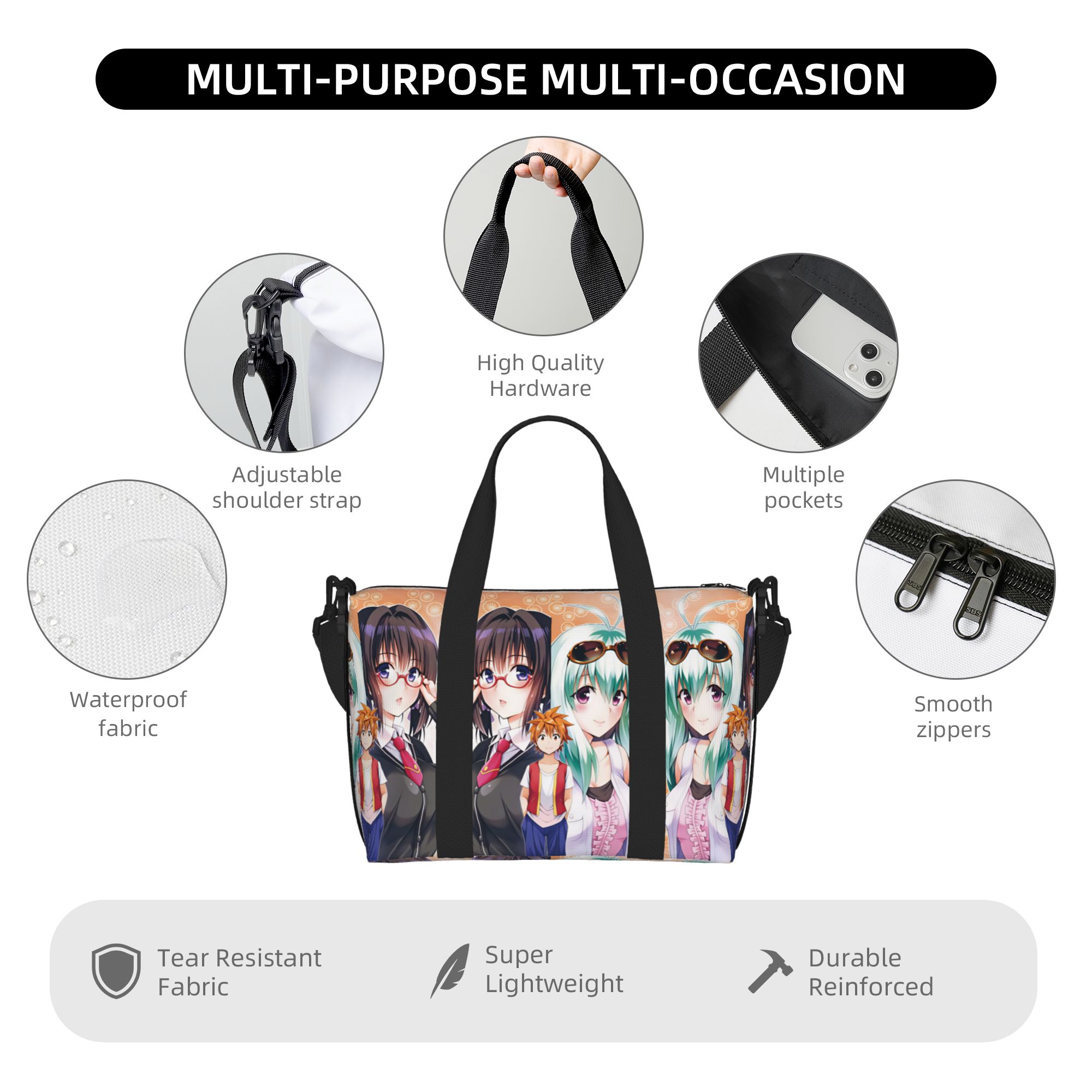 Custom Anime T-To L-Love R-Ru  - огляд і ціна Women Bags Ru