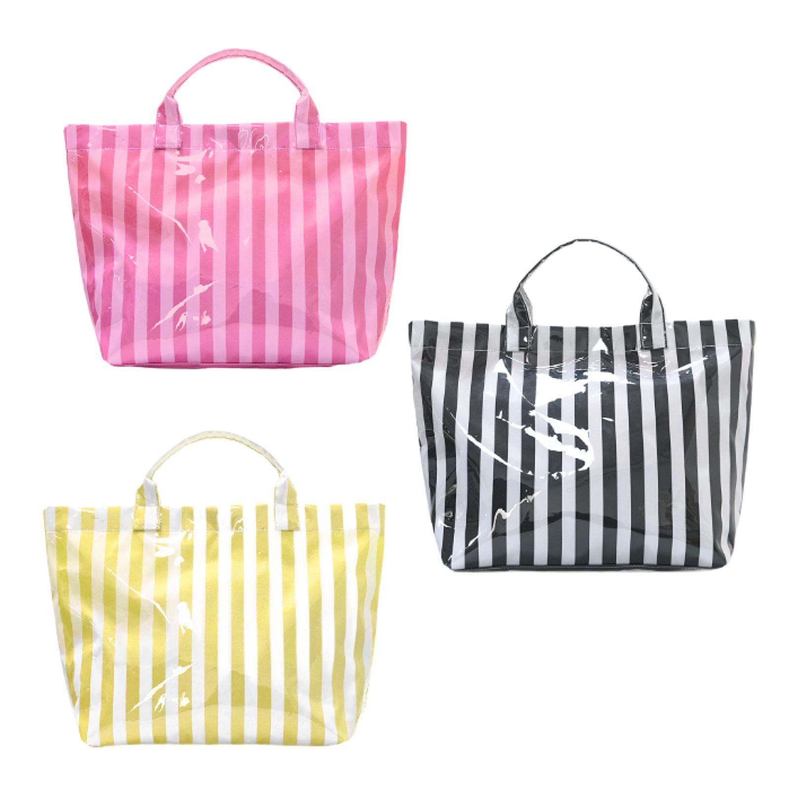 Large Striped Waterproof Tote  - огляд і ціна Women'S Bags Handbags